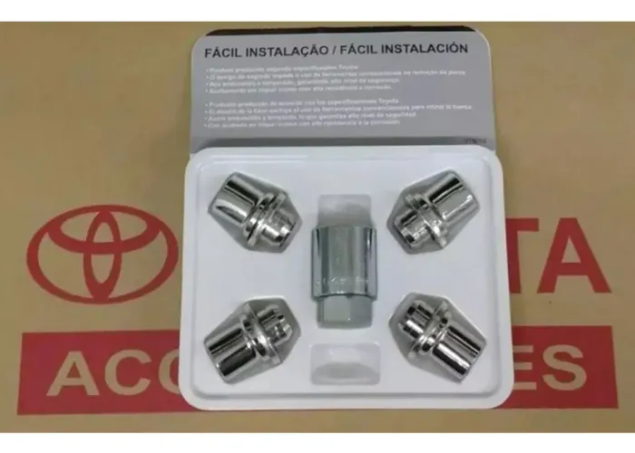 Kit Antifurto Roda Toyota Hilux 2016 A 2021 Genuína Original