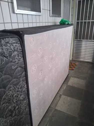 CAMA BOX CASAL PORTOBEL!!! Mais colchão portobel MARCA PORTOBEL cor: preto
