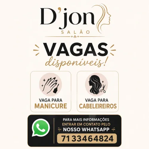 Vaga para manicure e cabeleireiro