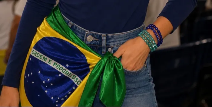 Lenço cetim Brasil 90 x90 LEIA A DESCRIÇÃO