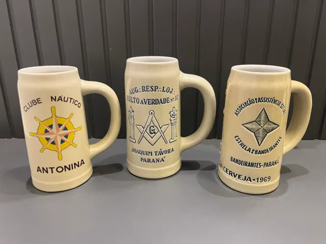 Belo trio de canecos anos 60
