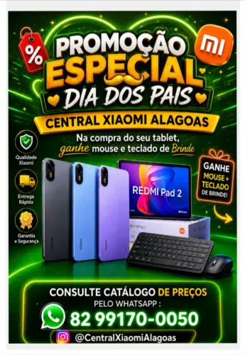 TABLET XIAOMI REDMI PAD 2 PROMOÇÃO ESPECIAL DIA DOS PAÍS