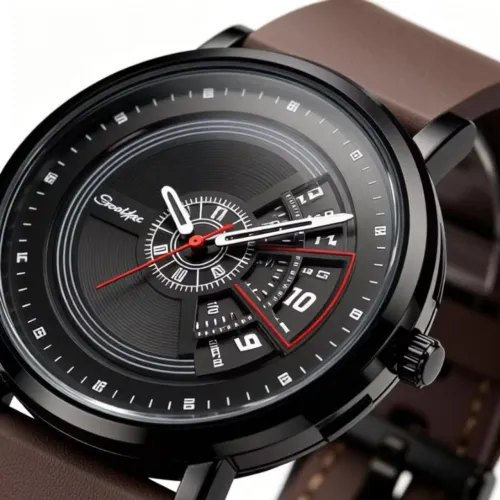 Relógio Masculino Quartzo Sunlifex Esp. Vidro Inox Silicone