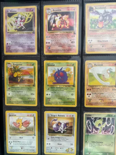 Lote de 18 Cartas Pokémon Antigas Vintage