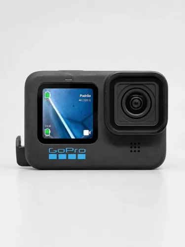 GoPro HERO 10 Black + 3 Baterias + Carregador + Bastão + Case | Completa