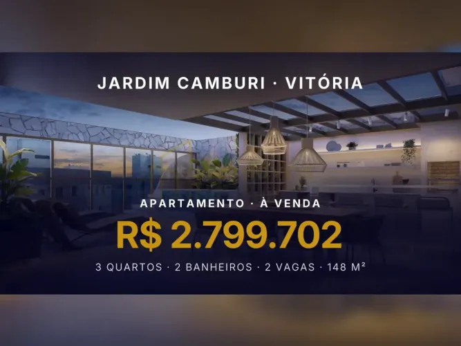 Viva o Luxo em Jardim Camburi: Cobertura Linear com 3 Suítes
