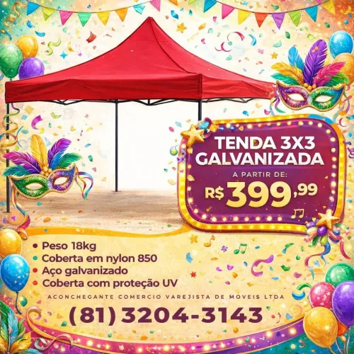 Tenda 3x3 Galvanizada