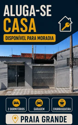 Aluga se casa JD Anhanguera 2 dorm, sala, cozinha, área de serviço grande garagem 