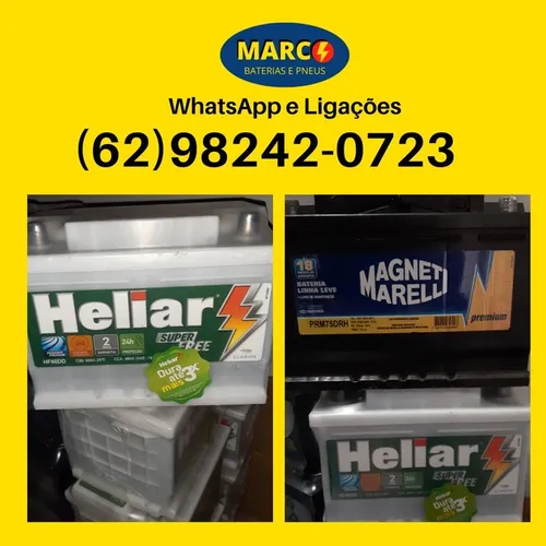 Bateria Heliar 60Ah Para Automóvel Com Entrega Grátis