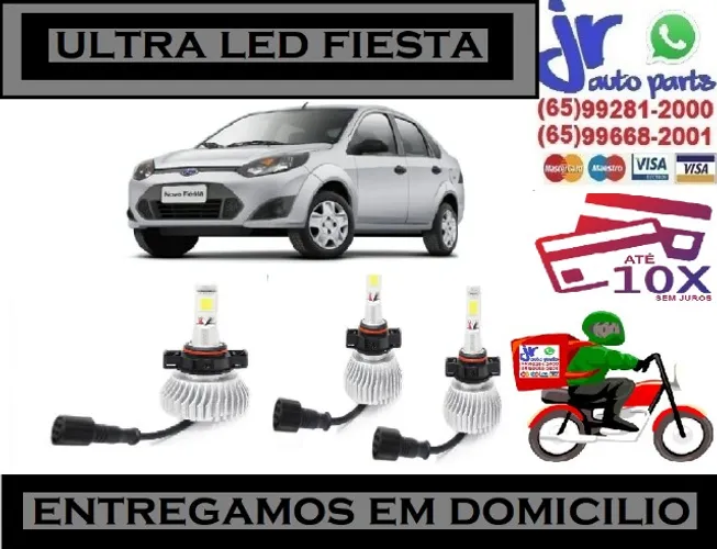 Lampada Ultra LED (Milha) Ford Fiesta 6000K 12V 24V