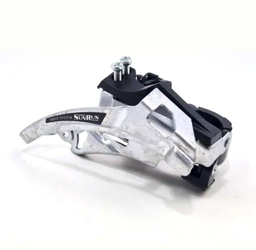 Câmbio Dianteiro Bicicleta SunRun 9 velocidades com Abraçadeira Serve em Shimano 8826