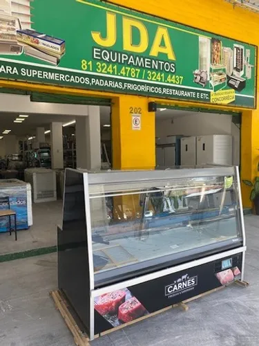 Balcão refrigerado para carnes - gelopar - inox - linha turino - 2,00m