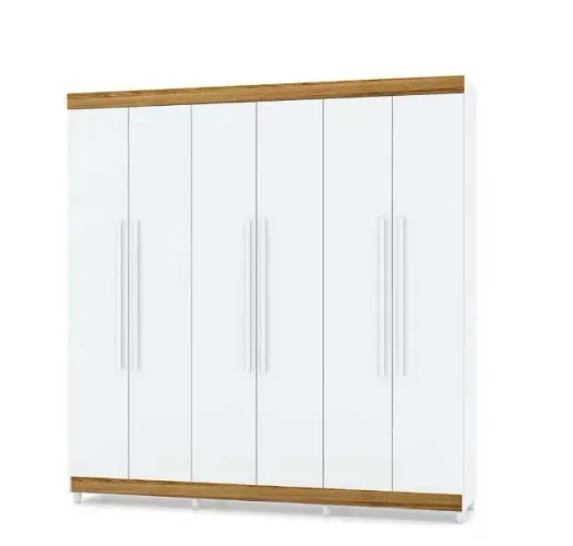 Guarda Roupa Casal 6 Portas 2 Gavetas Super Lindo Fazemos Entrega