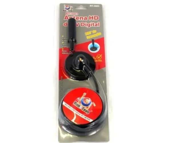 Antena HD de TV digital 5metros 360° de recepção