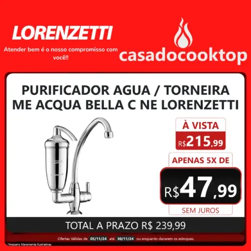 Purificador de Água/Torneira ME Acqua Bella C NE Lorenzetti