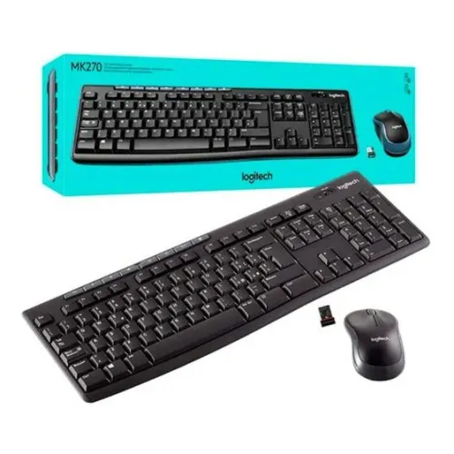 Kit Teclado E Mouse Logitech Wireless Mk270  Loja Coimbra Computadores Entregamos 