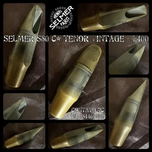 Boquilha para Sax Tenor Selmer S80 - C* ?Vintage?