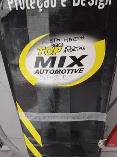 Calha de chuva Top Mix p/fiesta Hatch 96/01 4 portas instalada 