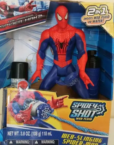 Boneco Amazing Spider-man 2 com Lançador de Teia e Água