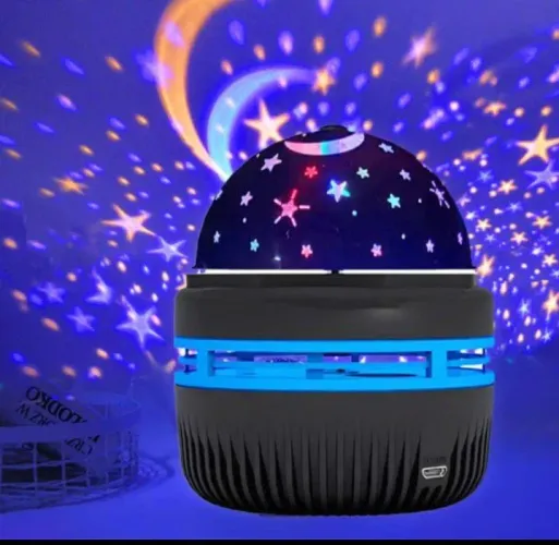 Luminária estrelas giratória 