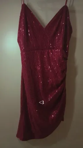 Vestido de Festa Vermelho Vinho Natal