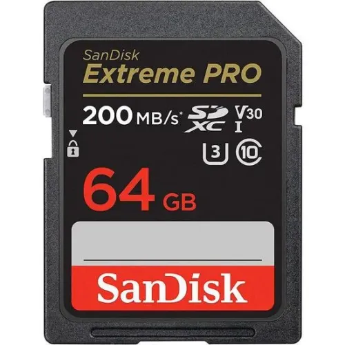 Cartão de Memória Sandisk Extreme Pro SDXC 64GB Classe 10 200MB/s