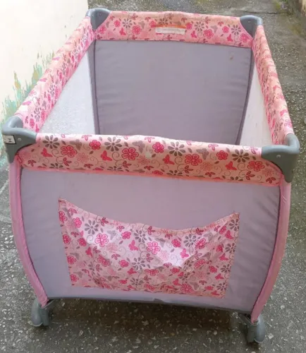 Berço transportável - rosa