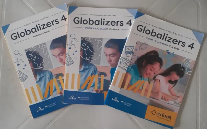 Livros de Inglês Globalizers 4 - 3 volumes