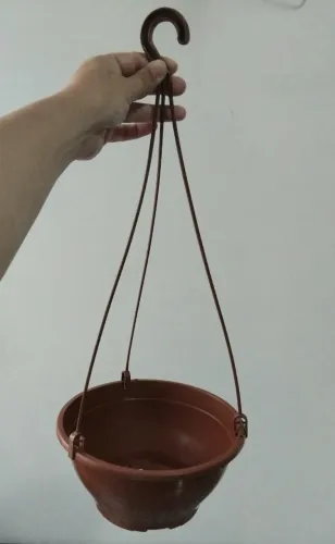 Vaso de Plantas Para Pendurar Cuia Marrom Semi-novo Pendentes Nerpentes e Carnívoras