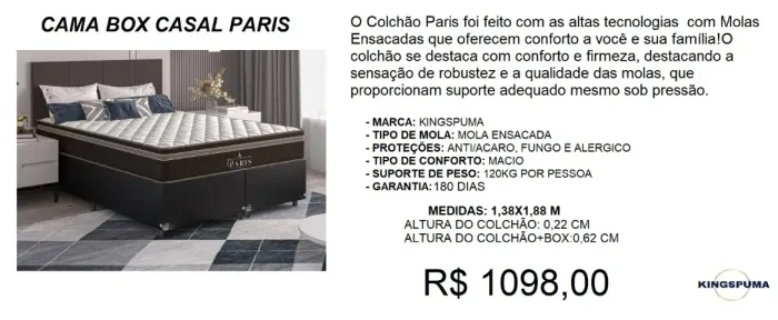 CONJUNTO CASAL A PRONTA-ENTREGA