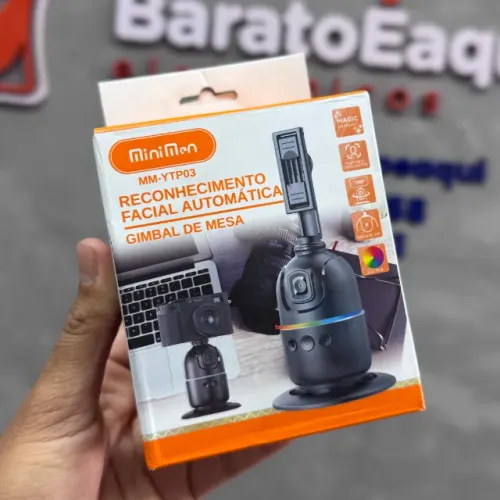 Gimbal Celular 360° com Reconhecimento Facial - Minimen MM-YTP03