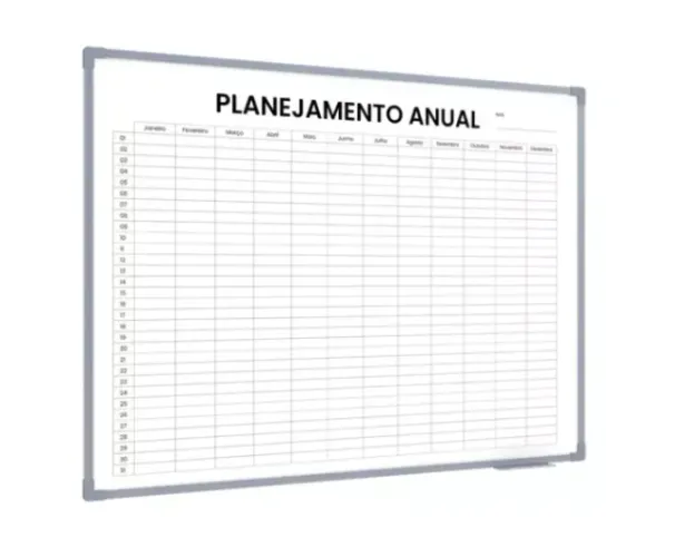 Quadro de planejamento anual