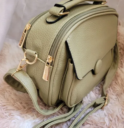 Bolsa nova verde estilosa feminina tamanho médio