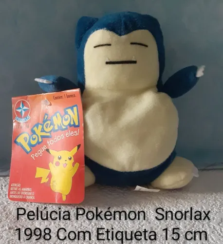 Pelúcia Pokémon Snorlax 1998 Com Etiqueta 15 cm
