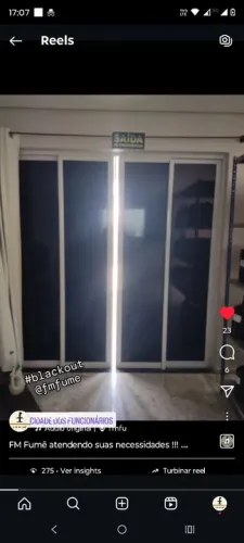 Aplicação de fumê residencial