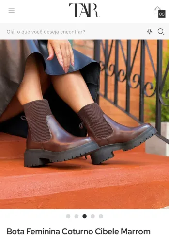 Bota Feminina Coturno Cibele Marrom - TAR