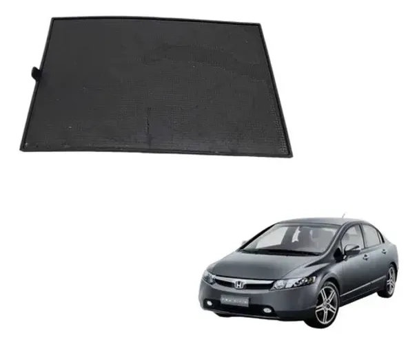 Tapete Borracha Console Honda Civic 2008 - Preto