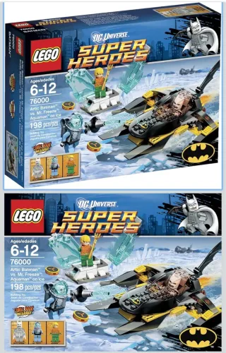 LEGO Super Heroes 76000 - Arctic Batman vs Mr. Freeze (com caixa e manual)