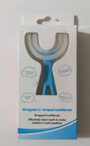 3 escova de Dente Infantil U-shaped para crianças