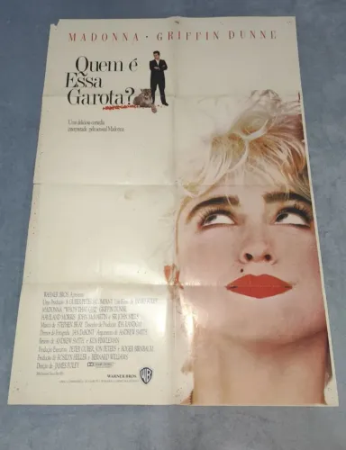 Madonna Poster/ Cartaz Original de Cinema do Filme Quem é Essa Garota
