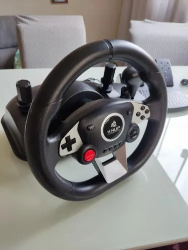 Volante e Pedais Gamer Knup Kp5816 com vibração