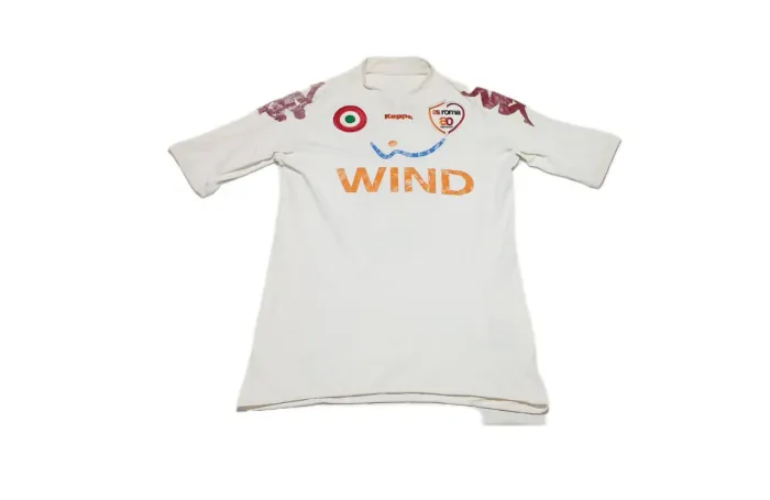 Camisa Roma Itália kappa 2007 80 anos Autografado Mexes Futebol 
