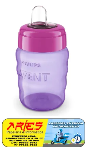 COPO BICO DE SILICONE PHILIPS AVENT SCF553/03 PARA NASCIMENTO DOS DENTINHOS DE BEBÊS