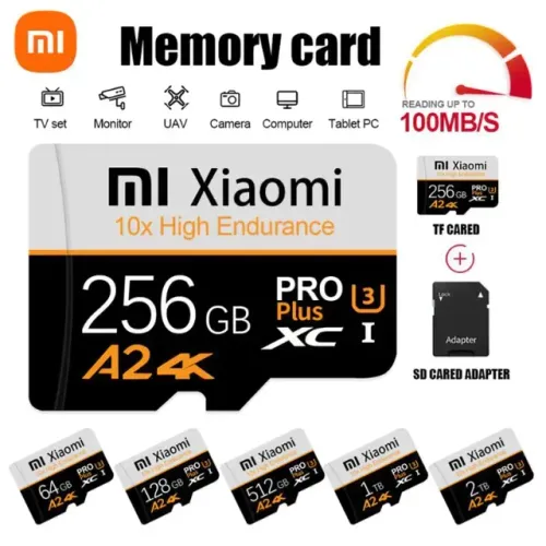 Micro SD 256 GB Xiaomi A2 4k - High Endurance