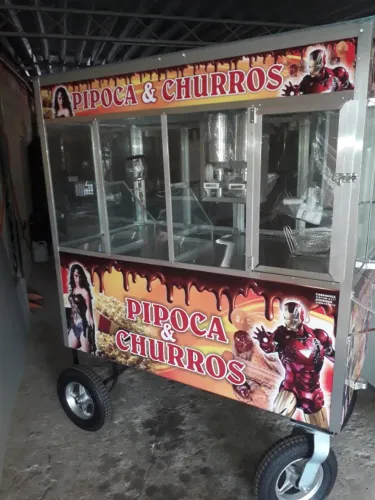 carrinho para churros e pipocas (favor ler todo o anuncio)