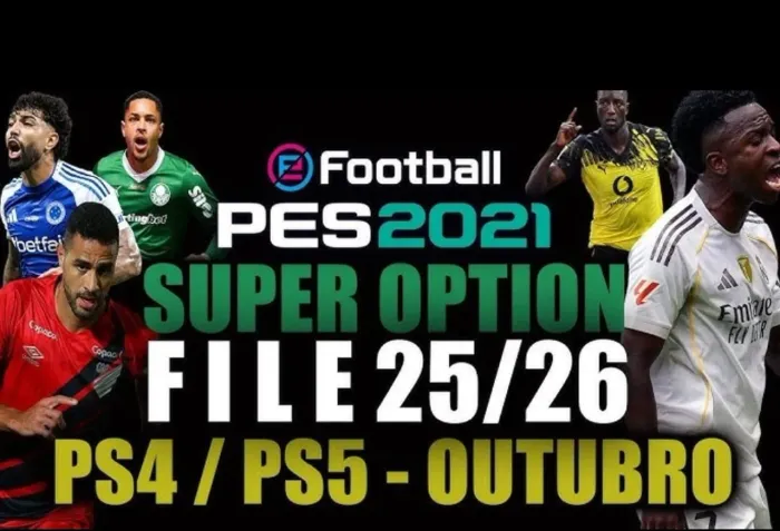 Option File - Patch - Brasileirão 2025 PES 20 21 - PS4 - PS5