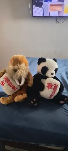 Bichinhos de pelúcia Parmalat 