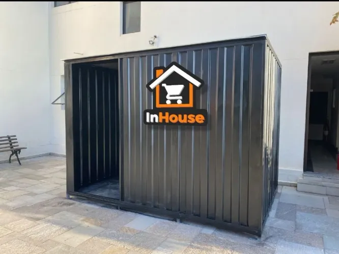 Container mini mercado desmontável pintura preto ou cor a escolha