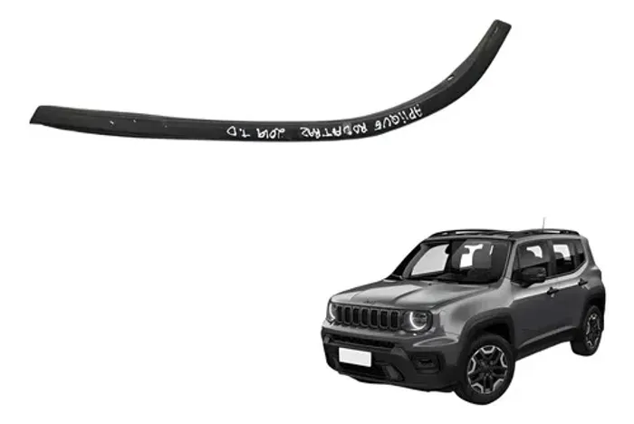 Aplique Traseiro Direito Jeep Renegade 2020 Preto