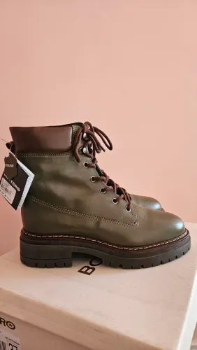 bota coturno solado tratorado verde militar bottero numero 37